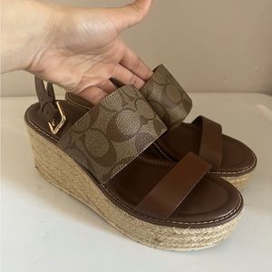 Coach wedge sandals